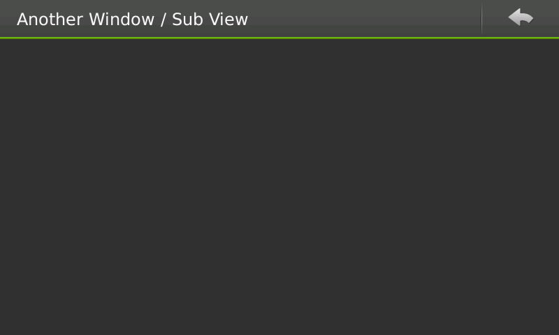 Screenshot of subview