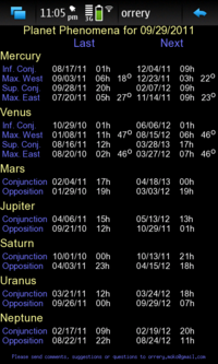 Screenshot of Planet Phenomena