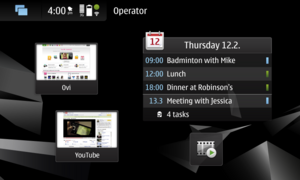 Screenshot of widget typography